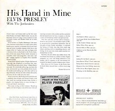 The King Elvis Presley, album, RCA LSP-2238, 1960, His Hand In Mine