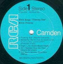 The King Elvis Presley, LP, Camden, CAS-2304, 1968, Elvis Singing Flaming Star And Others