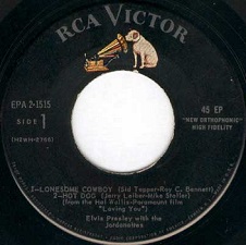The King Elvis Presley, Side A, EP, Loving You, Volume 2, EPA-21515, 1957