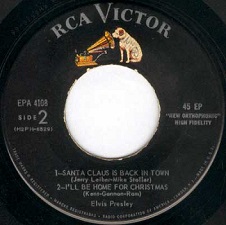 The King Elvis Presley, Side B, EP, Elvis Sings Chrismas Songs, EPA-4108, 1957