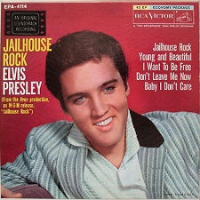 The King Elvis Presley, Front Cover, EP, Jailhouse Rock, EPA-4114, 1957