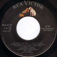 The King Elvis Presley, Side B, EP, Jailhouse Rock, EPA-4114, 1957