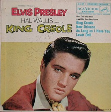 The King Elvis Presley, Front Cover, EP, King Creole Volume 1, EPA-4319, 1958