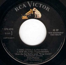 The King Elvis Presley, Side A, EP, King Creole Volume 1, EPA-4319, 1958