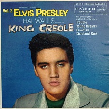 The King Elvis Presley, Front Cover, EP, King Creole Volume 2, EPA-4321, 1958