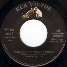 The King Elvis Presley, Side A, EP, Elvis Sails, EPA-4325, 1958