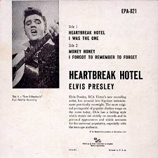 The King Elvis Presley, , Back Cover, EP, Heartbreak Hotel, EPA-821, 1956