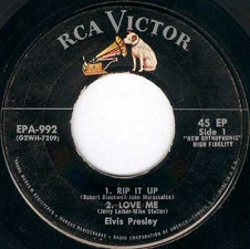 The King Elvis Presley, , Side A, EP, Elvis, Volume 1, EPA-992, 1956