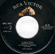 The King Elvis Presley, , Side B, EP, Elvis, Volume 2, EPA-993, 1956