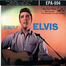 The King Elvis Presley, Front Cover, EP, Strictly Elvis, EPA-994, 1957