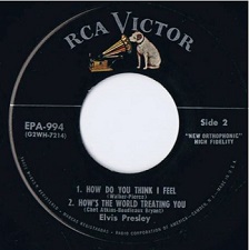 The King Elvis Presley, Side B, EP, Strictly Elvis, EPA-994, 1957