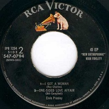 The King Elvis Presley, , Side B, EP, Elvis Presley, EPB-1254, 1956