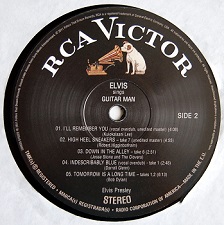 The King Elvis Presley, LP, FTD, 506020-975022, October 21, 2011, Elvis Sings Guitar Man
