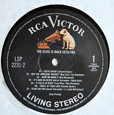 The King Elvis Presley, LP, FTD, 506020-975030, December, 2011, The Elvis Is Back Sessions