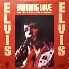 The King Elvis Presley, LP, Pickwick, CAS-2595, December 1975, 2009, Burning Love And Hits From His Movies