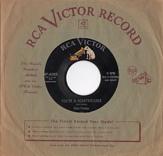 The King Elvis Presley, Single, RCA 47-6382, 1956, Milkcow Blues Boogie / You're a Heartbreaker