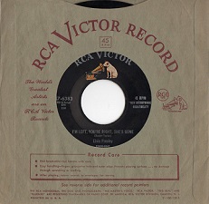 The King Elvis Presley, Single, RCA 47-6383, 1956, Baby Let's Play House / I'm Left, You're Right, She's Gone