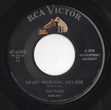 The King Elvis Presley, Single, RCA 47-6383, 1956, Baby Let's Play House / I'm Left, You're Right, She's Gone