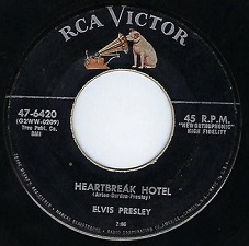 The King Elvis Presley, Single, RCA 47-6420, 1956, Heartbreak Hotel / I Was The One