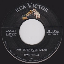 The King Elvis Presley, single, RCA 47-6641, 1956, Money Honey / One Sided Love Affair