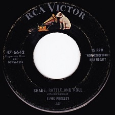 The King Elvis Presley, single, RCA 47-6642, 1956, Lawdy Miss Clawdy / Shake Rattle and Roll