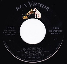 The King Elvis Presley, single, RCA 47-7035, 1957, Jailhouse Rock / Treat Me Nice