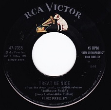 The King Elvis Presley, single, RCA 47-7035, 1957, Jailhouse Rock / Treat Me Nice