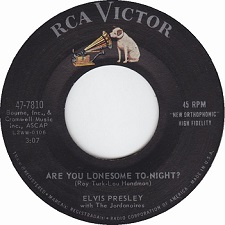 The King Elvis Presley, single, RCA 47-7810, 1960, Are You Lonesome Tonight? / I Gotta Know