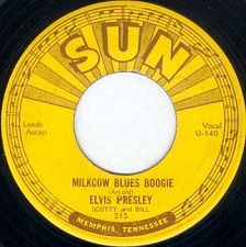 The King Elvis Presley, Single, SUN215, 1954, Milkcow Blues Boogie / You're a Heartbreaker