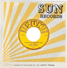 The King Elvis Presley, Sun Side A, Single, Baby Let's Play House / I'm Left, You're Right, She's Gone, sun217, 1955