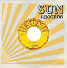 The King Elvis Presley, Sun Cover, Single, Baby Let's Play House / I'm Left, You're Right, She's Gone, sun217, 1955