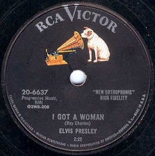 The King Elvis Presley, single78, RCA 20-6637, 1956, I Got A Woman / I'm Counting On You