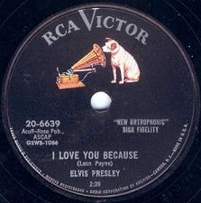 The King Elvis Presley, single78, RCA 20-6639, 1956, Tryin' To Get To You / I Love You Because