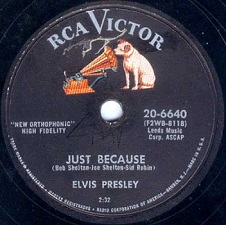 The King Elvis Presley, single78, RCA 20-6640, 1956, Blue Moon / Just Because