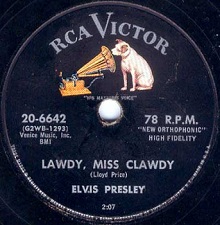 The King Elvis Presley, single78, RCA 20-6642, 1956, Lawdy Miss Clawdy / Shake Rattle and Roll