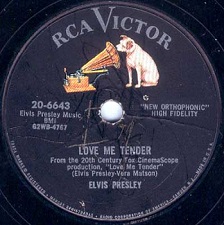 The King Elvis Presley, single78, RCA 20-6643, 1956, Love Me Tender / Anyway You Want Me