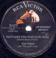 The King Elvis Presley, Single, RCA 20-6870, 1957, All Shook Up / That's When Your Heartaches Begin