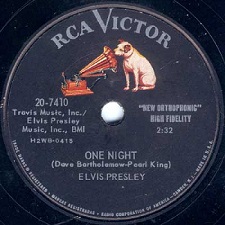 The King Elvis Presley, single78, RCA 20-7410, 1958, One Night / I Got Stung