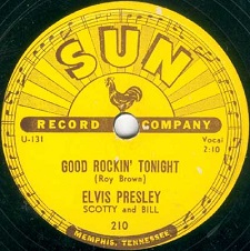 The King Elvis Presley, Single, SUN 210, 1954, Good Rockin' Tonight / I Don't Care If The Sun Don't Shine